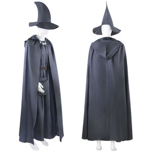 Disfraz de mago Gandalf, conjunto de 5 uds., disfraz de algodón para hombre, disfraz de fiesta de Halloween para adultos - Product Image 3