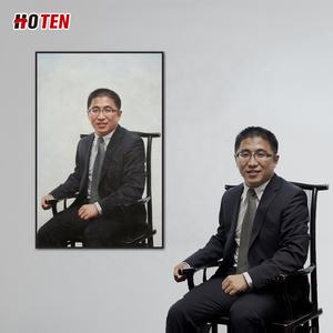 Ritratto a Olio <span class=keywords><strong>su</strong></span> <span class=keywords><strong>Tela</strong></span> 100% Fatto a Mano in Stile Moderno del Marchio Originale HOTEN, da Foto per Uso Decorativo - Product Image 4