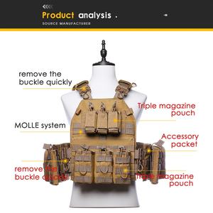 Gilet tactique à libération rapide, gilet de chasse camouflage extérieur avec poche multifonction pour chargeur - Product Image 5