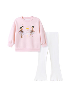 Uniforme per Ragazze all'Ingrosso - Set Due Pezzi Invernale con Maglione Casual per Bambini, Imbottito in Pile - Product Image 6