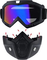Masque intégral de moto tout-terrain pour le motocross, le cyclisme, les sports de plein air, le paintball, tactique, anti-buée, protection UV400