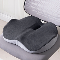 Cojín de Asiento con Forma Musical de Espuma Viscoelástica, Antideslizante, Ortopédico, para Aliviar el Dolor de Coxis, para Oficina/Auto, Extraíble y Lavable