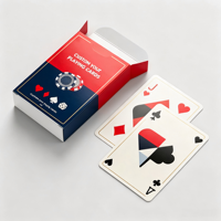 Cartes à jouer personnalisées avec papier à noyau noir |   Jeu de cartes de poker et de tarot lisses et durables pour les jeux en famille, design portable