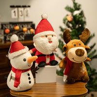 Série transfrontalière Père Noël : Peluches, Poupées Élan, Poupées en Tissu, Décorations de Noël, Porte-clés en Gros, Polyester, Coton PP
