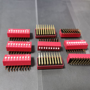 Chave DIP DA-09B Azul com Contatos de Liga de Ouro, Ângulo Reto, 9 Posições, SPST, 100mA, 50VDC, 500V AC, Tensão Dielétrica -40°C - Product Image 4