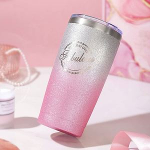 Set de Regalo de Lujo Rosa para el Cuidado Personal para Mujer, Vaso Térmico de 20oz, Vela Aromática, Bomba de Baño, Caja de Regalo Spa para el Día de San Valentín - Product Image 3