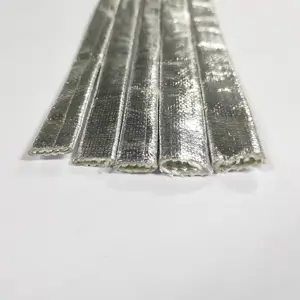 Alta qualidade protetora fácil de instalar fio elétrico isolado alumínio fiberglass manga