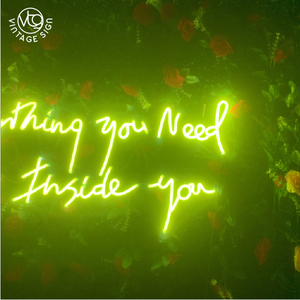 Fondo de Verde con Letrero de Neón 'Vamos de Compras', Letrero Luminoso de Neón, Tira de Tubo Luminoso con Colores Blancos, Hermosa Señalización de Neón - Product Image 6