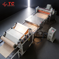 Machine à laminer professionnelle pour le collage de films et de papiers sur panneaux de bois, à rouleaux, directement de l'usine