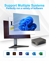 Ordinateur de bureau mini Hystou pour le jeu et le bureau, processeur Intel Core i7-1255U, DDR5, Windows 10, Linux