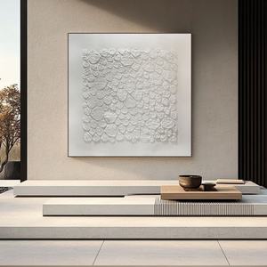 Pintura al Óleo Abstracta Moderna, Arte de Pared Hecho a Mano para Decoración Minimalista de Vestíbulo de Hotel o Sala de Estar - Product Image 6