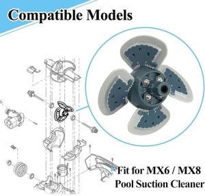 Accesorios para Piscina de ABS de Zhuohui Machinery, R0524900, Repuesto Compatible con Zodica Baracuda MX8 <span class=keywords><strong>MX6</strong></span> - Product Image 4