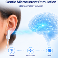 Appareil de Neurostimulation à Basse Fréquence CES pour l'Amélioration du Sommeil, la Réduction de l'Anxiété, de la Dépression, des Migraines et le Soulagement de la Douleur