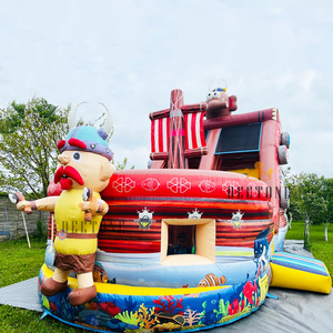 Grand <span class=keywords><strong>bateau</strong></span> <span class=keywords><strong>pirate</strong></span> gonflable, équipement de jeu aquatique, toboggan aquatique gonflable <span class=keywords><strong>pour</strong></span> <span class=keywords><strong>piscine</strong></span> - Product Image 1