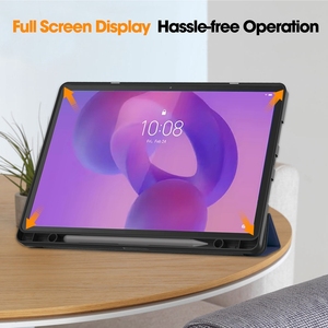 Vente en gros de housse de protection en cuir PU TPU avec fentes pour stylos étui pour <span class=keywords><strong>Lenovo</strong></span> Idea Tab Pro 12.7 2025 - Product Image 5