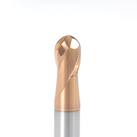 CNC 2 cannelures tige droite boule nez carbure fraise pour HRC 50-66 usinage usine directe personnalisé OEM ODM