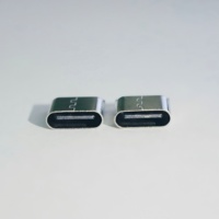 Conector Hembra Tipo C de 2 Pines, Terminal de Soldadura Simple, Conector USB para Transferencia de Datos