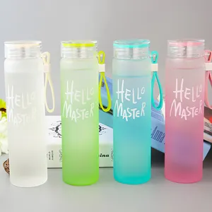Bouteille d'eau en verre HELLO MASTER, Logo personnalisé, gourde écologique, sans BPA, dédie aux enfants, ml