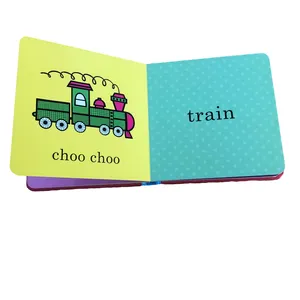 Libros de cartón para niños Impresión de libros de cartón de colores mezclados personalizados para niños