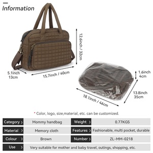 <span class=keywords><strong>Sac</strong></span> à <span class=keywords><strong>dos</strong></span> à motif lettres en tissu de coton imperméable de marque YCW, <span class=keywords><strong>sac</strong></span> à langer fourre-tout en tissu Oxford, l'indispensable pour les mamans, pour couches lavables pour enfants - Vente chaude - Product Image 4