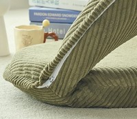 Banc de lecture pliable en velours côtelé avec éponge haute densité pour baie vitrée, balcon, ou comme chaise d'allaitement tatami
