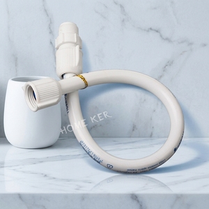 <span class=keywords><strong>Tuyau</strong></span> flexible tressé en acier inoxydable personnalisé HONGKE avec tube intérieur en <span class=keywords><strong>PVC</strong></span> pour <span class=keywords><strong>raccord</strong></span> de robinet d'eau et accessoires de connexion de robinet de salle de bain - Product Image 2