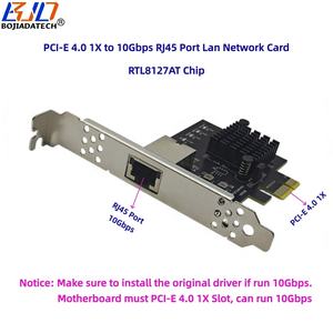 Tarjeta de Red LAN PCI-E 4.0 1X con Puerto RJ45 de 10 Gbps, RTL8127AT, para Servidor, PC, Computadora, PXE, Cibercafé, Venta al Por Mayor de Fábrica - Product Image 2