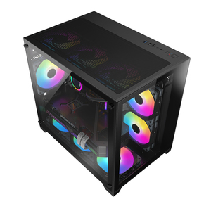 Best-seller Boîtier et tour d'ordinateur personnalisé OEM Boîtier pour ordinateur ATX Micro-ATX Ventilateur de refroidissement pour jeu RVB Armoire pour ordinateur avec alimentation ATX - Product Image 5