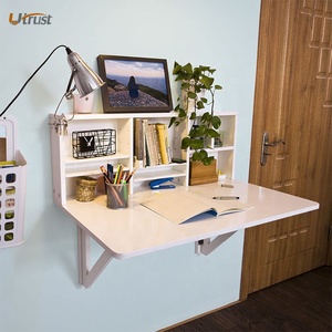 Special Design Folding <strong>Wall</strong> Mounting <strong>Desk</strong> <strong>Wall</strong> Mounted Folding <strong>Desk</strong> Space Saving Mounted <strong>Foldable</strong> <strong>Desk</strong> with Many Shelves - Product Image 4