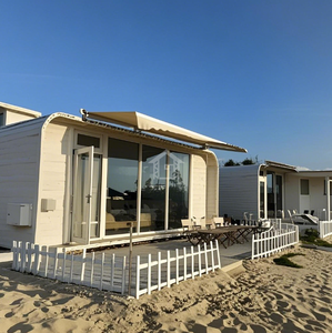 Casa Contenedor Prefabricada, Cabaña Tipo Apple de <span class=keywords><strong>Playa</strong></span> con Terraza, Dormitorio, Villa Impermeable, Unidad de Alquiler Turístico - Product Image 3
