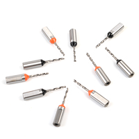 Foret à trou aveugle en carbure monobloc pour le bois, foret de perçage CNC, tige de 10 mm, orange noir, OEM/ODM personnalisé