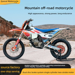 Moto tout-terrain 18KW, cadre en acier chromoly, standard, trail, piste, deux temps, refroidissement par eau, avec phare - Product Image 4