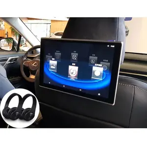 รวมหูฟัง Android จอภาพ LCD 4 K กลับที่นั่งวิดีโอสำหรับ Lexus NX RX LX เป็น ES GS LS WIFI Headrest เครื่องเล่น DVD