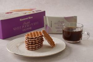 SAMAH Waffles de Camote Morado 18g x 20uds Bajo Índice Glucémico Snack Dietético Sin Aceite Postre Horneado Brunch Portátil Venta al por Mayor a Granel - Product Image 6