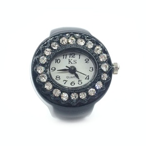Reloj de Anillo Premium Chapado en Oro con Diamantes, Acero Inoxidable, Resistente al Agua, Mini Reloj de Cuarzo <span class=keywords><strong>para</strong></span> Mujer - Product Image 5