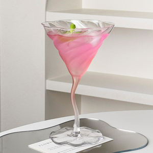 Verre à vin rouge en cristal soufflé à la main, gobelet de luxe en dentelle pour banquet de mariage, verres à pied au design antique <span class=keywords><strong>scandinave</strong></span> - Product Image 3