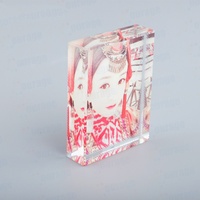Cadre photo en cristal vierge personnalisable pour transfert thermique, ornement de bureau transparent pour impression de photos, cadeau de décoration photo personnalisée