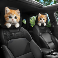 Housse de repose-tête de voiture personnalisable avec plusieurs motifs, étiquette OEM, livraison directe, best-seller