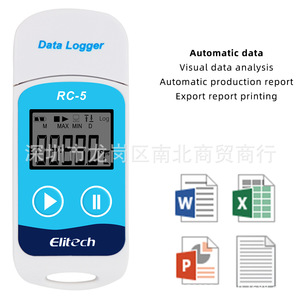 Registrador de Datos de Temperatura North And South RC-5, USB, Registro Automático, Termómetro para Transporte en Cadena de Frío Refrigerada - Product Image 3