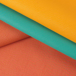 PVC Cross Pattern Faux <strong>Leather</strong> <strong>Sheets</strong> for Bag or Shoes - Product Image 3