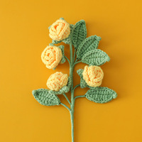 Bouquet éternel de tournesols artificiels préservés, style classique, fait main, à têtes multiples, pour la fête des Mères et Noël