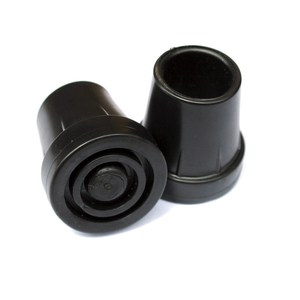 <b>Cane</b> Foot Covers Black Plastic 3.3Cm Anti Slip Tip Protectors For Elderly Walking Stick - Product Image 1