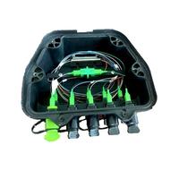 Caja Terminal de Fibra Óptica FTTH para Montaje en Pared Interior, con Cable de Conexión Preconectado, Resistente al Agua IP68, Mini SC/APC, 10 Puertos