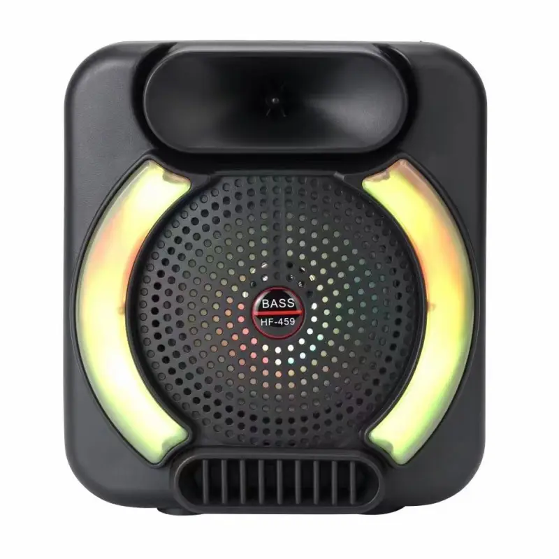 Nova chegada HF-459 alto-falantes sem fio com luzes RGB deslumbrante 4 polegadas pequeno portátil Subwoofer Speaker