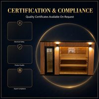 Sauna Kayu Solid Tradisional Ukuran Besar yang Dapat Disesuaikan dari Pabrik untuk Dijual, Ruang Sauna Kayu untuk Penggunaan di Halaman Belakang