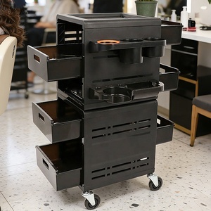 Hairdresser Equip Black Salon Furniture Salon Equipment Trolly for Salon Beauty Trolley - Product Image 4