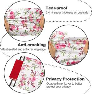 Bolsas de Envío Ecológicas de Poliéster para Ropa - Bolsas de Correo Autoadhesivas Resistentes con Diseño Floral - Empaque Bonito para Pequeñas Empresas - Product Image 2