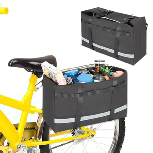 Sac de selle de vélo de voyage en plein air durable sac de rangement de cadre de vélo électrique pliable sac de coffre de vélo étanche avec garniture réfléchissante - Product Image 4