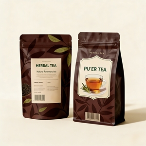 Bolsa de Embalaje para <span class=keywords><strong>Café</strong></span> de Alta Barrera con Válvula de Desgasificación Unidireccional y Cierre para Almacenamiento de Té Aromatizado - Product Image 3