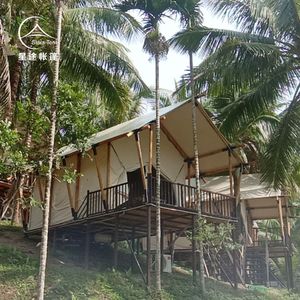 Carpa de Camping Oxford Tipo Trigone V para 6-8 Personas, Doble Capa, Cuatro Estaciones, con Gran Espacio para Glamping y Resorts - Product Image 2